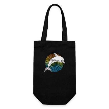 Delfin - Geschenkbeutel für Flaschen - Schwarz - Vorne