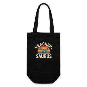 Teacher-saurus 16 - Geschenkbeutel für Flaschen - Schwarz - Vorne