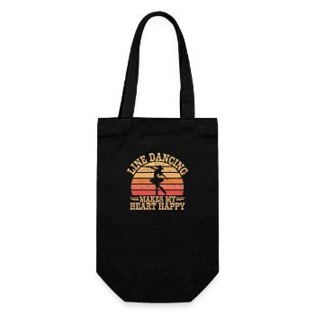 Pure joy of line dancing - Gift Bag for Bottles - black - Front