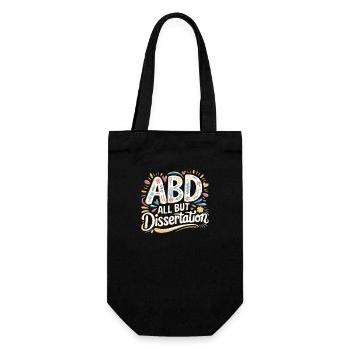 ABD All But Dissertation 7 - Geschenkbeutel für Flaschen - Schwarz - Vorne