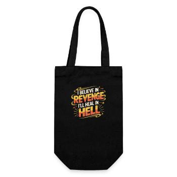 I Believe In Revenge I'll Heal In Hell 14 - Geschenkbeutel für Flaschen - Schwarz - Vorne