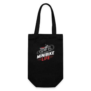 For real minibike fans - Gift Bag for Bottles - black - Front