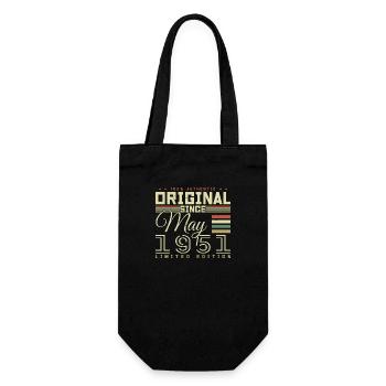 Cadeau Anniversaire Mai 1951, Gift May 1951 - Sac à bouteille - noir - Devant