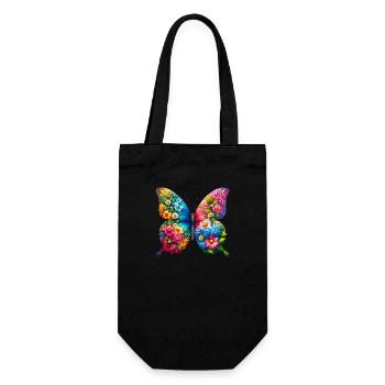 Colorful Butterfly Nature Inspired Summer Vibes - Gift Bag for Bottles - black - Front