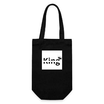 König Sweatshirt - Geschenkbeutel für Flaschen - Schwarz - Vorne