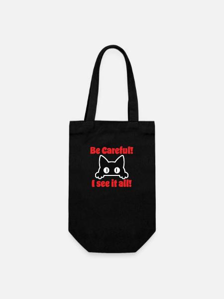 Fais attention - Sac à bouteille - noir