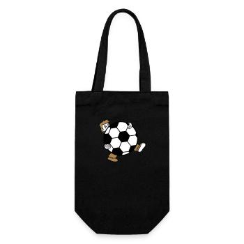 sport soccer club huge kicker goal ball ball - Gift Bag for Bottles - black - Front