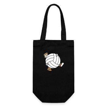 huge volleyball sport club ball ball wear s - Gift Bag for Bottles - black - Front
