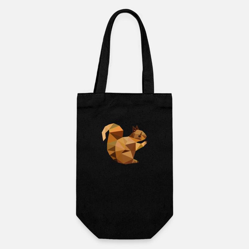 squirrel - Gift Bag for Bottles - black