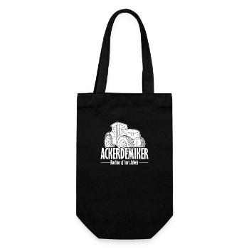 Acker demiker Bachlor of hart Arbeit Landwirt - Geschenkbeutel für Flaschen - Schwarz - Vorne