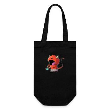 Coffee Devil - Kaffee Teufelchen - Gift Bag for Bottles - black - Front