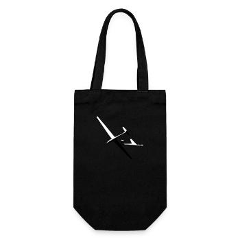 Glider Gliding Glider Glider Pilot Pilot - Gift Bag for Bottles - black - Front
