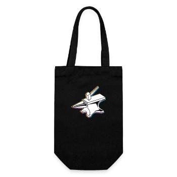 Anvil blacksmithing - Gift Bag for Bottles - black - Front