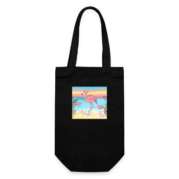 Flamingo - Sac à bouteille - noir - Devant