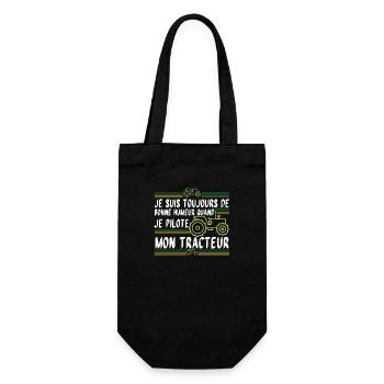 De Bonne Humeur au volent du Tracteur - Sac à bouteille - noir - Devant