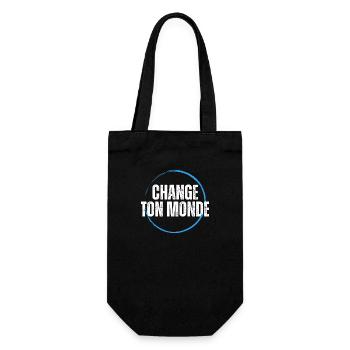 T-shirt positive attitude - Sac à bouteille - noir - Devant