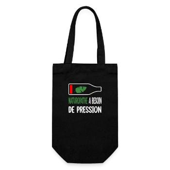 Naturopathe a besoin de pression t-shirt homme - Sac à bouteille - noir - Devant