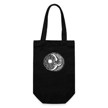 Sun Moon Mosaic Astrology mystical symbol 02 - Gift Bag for Bottles - black - Front