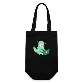 Dino Nerd - Sac à bouteille - noir - Devant