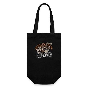 American Motorcycle Vintage Design - Geschenkbeutel für Flaschen - Schwarz - Vorne