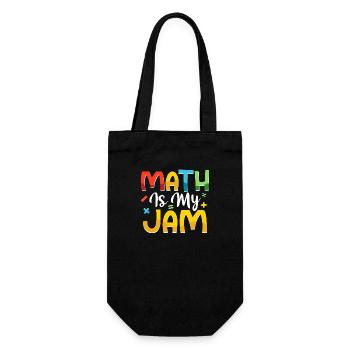 Math Is My Jam Math Teacher Education - Gift Bag for Bottles - black - Front