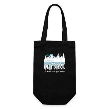 Adventure Travel Hiking Mountain - Geschenkbeutel für Flaschen - Schwarz - Vorne