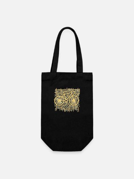 Carte vélo de route - Sac à bouteille - noir