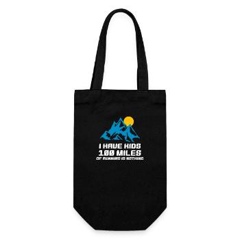 Trail Runner Running Jogging Jogger I Gift - Gift Bag for Bottles - black - Front