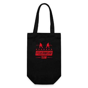 Feuerwehr Team - Geschenkbeutel für Flaschen - Schwarz - Vorne