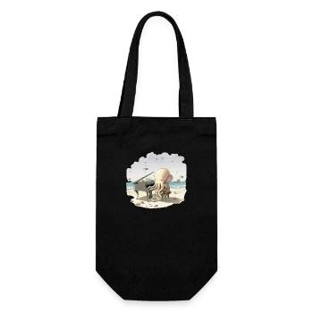 Octo the octopus pianist - Gift Bag for Bottles - black - Front