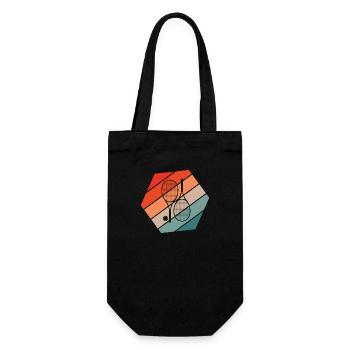Tennis Sport Tennismatch Spruch - Geschenkbeutel für Flaschen - Schwarz - Vorne