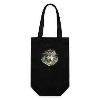 Wolf Art Head Wolf’s Head Nature Wilderness Vintage - Sac à bouteille - noir - Devant