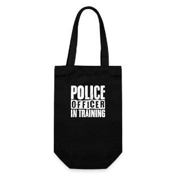 Police Officer In Training A Future Cop - Gift Bag for Bottles - black - Front
