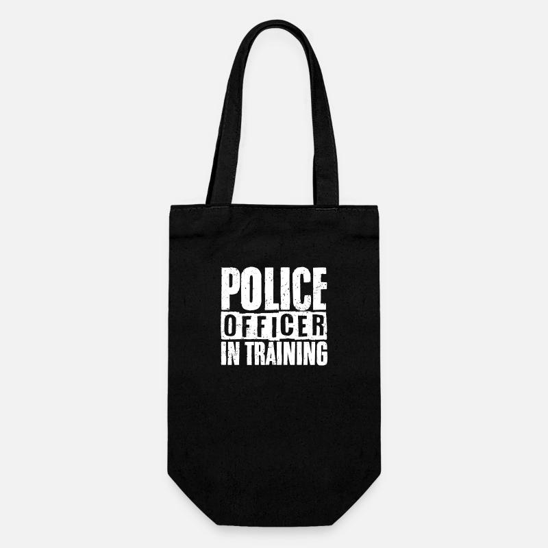 Police Officer In Training A Future Cop - Gift Bag for Bottles - black
