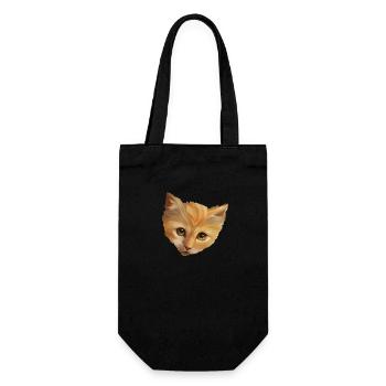 Kitten - Gift Bag for Bottles - black - Front