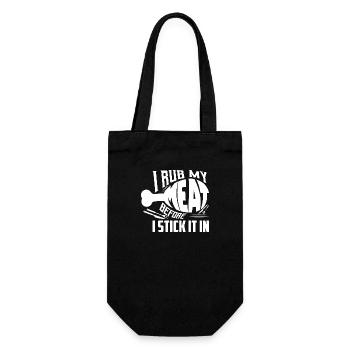 Je frotte ma viande avant de la coller dans un barbecue grillé sm - Sac à bouteille - noir - Devant