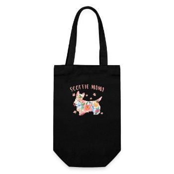 Scottish Terrier Scottie Dog - Gift Bag for Bottles - black - Front