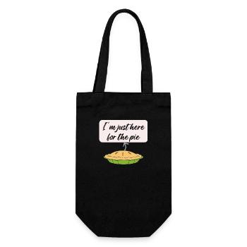 I m Just Here For The Pie - Gift Bag for Bottles - black - Front