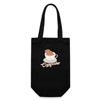 Capyccino Capybara Amoureux des animaux - Sac à bouteille - noir - Devant