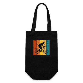Vintage gift bike - Gift Bag for Bottles - black - Front