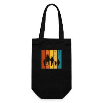 La famille cadeau Vintage - Sac à bouteille - noir - Devant