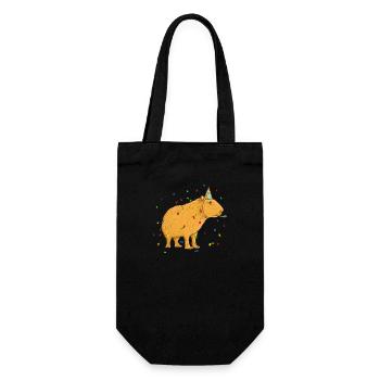 Anniversaire de Capybara - Sac à bouteille - noir - Devant