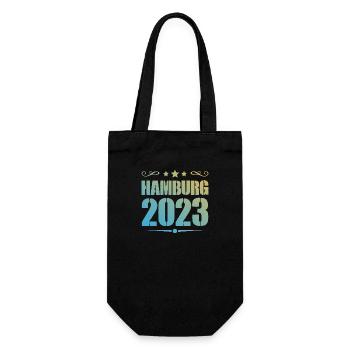 Hamburg 2023 - Geschenkbeutel für Flaschen - Schwarz - Vorne