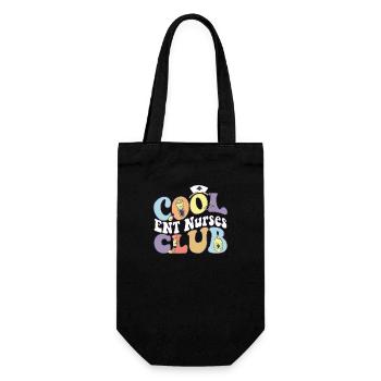 Cool Ent Nurses Club Registered Nurse Medical - Geschenkbeutel für Flaschen - Schwarz - Vorne