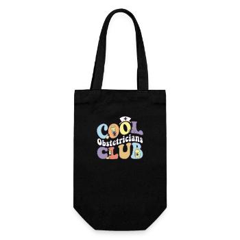 Cool Obstetricians Club Gynecologist Practitioner - Geschenkbeutel für Flaschen - Schwarz - Vorne
