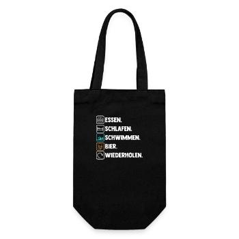 Schullehrerin Lehrerin - Geschenkbeutel für Flaschen - Schwarz - Vorne