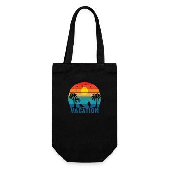 Vacation Time - Geschenkbeutel für Flaschen - Schwarz - Vorne