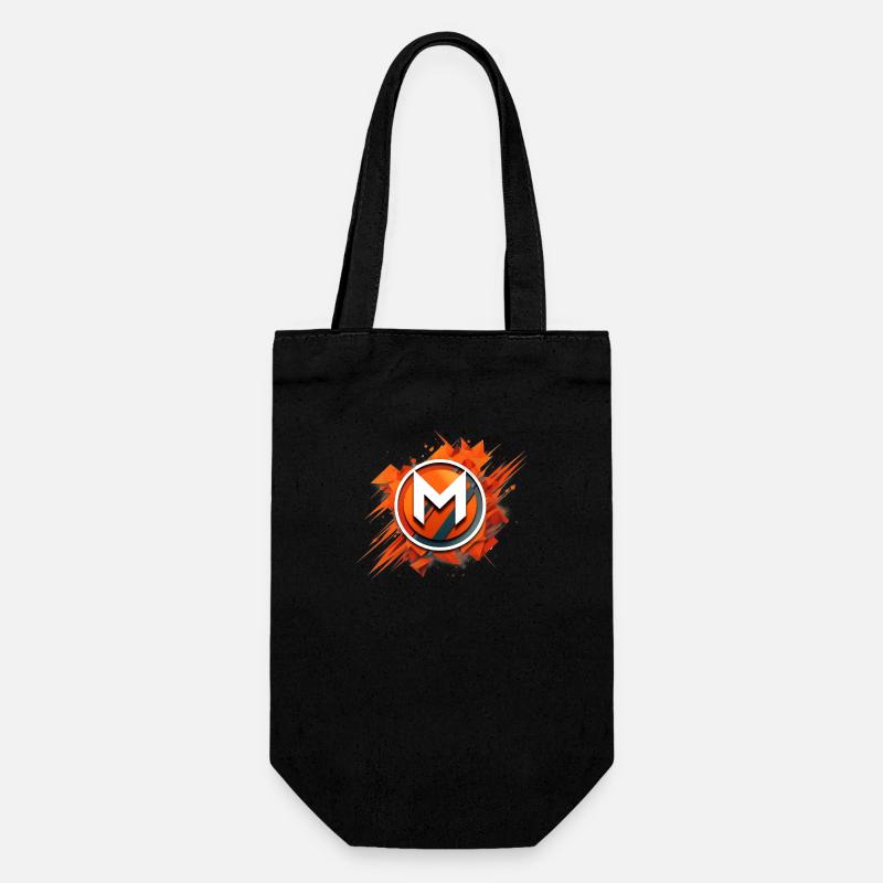 Monero Logo Color Splash - Geschenkbeutel für Flaschen - Schwarz