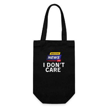Breaking News - Geschenkbeutel für Flaschen - Schwarz - Vorne