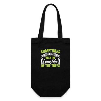 Golf Lustiger Spruch Golfen - Geschenkbeutel für Flaschen - Schwarz - Vorne